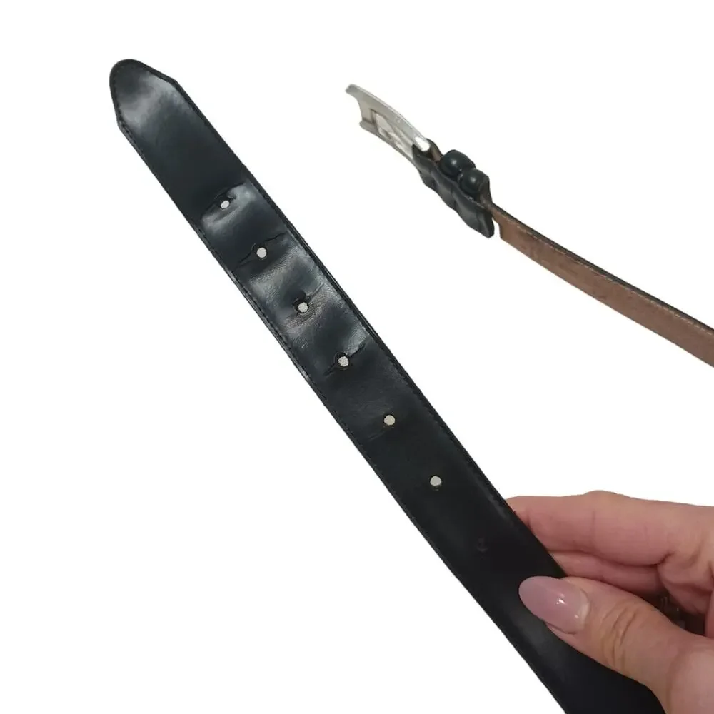 Women's Modern Classic Black Belt Sz‎ M 41